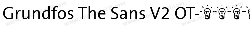 Grundfos The Sans V2 OT字体转换